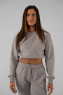 Women’s Crop Jumper - Bone Grey