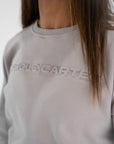 Women’s Crop Jumper - Bone Grey