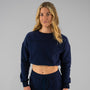 Women’s Crop Jumper - Navy Blue