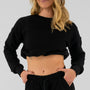 Women’s Crop Jumper - Black