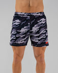 Men’s Mesh Shorts - Black camo