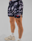 Men’s Mesh Shorts - Black camo