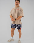 Men’s Mesh Shorts - Black camo