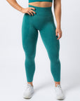 Seamless Tights - Emerald Green