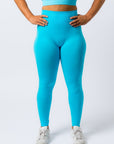 Seamless Tights - Oceania's Blue